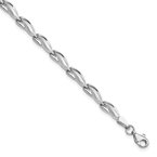 Leslie's 14K White Gold Polished Bracelet LF770-7.25