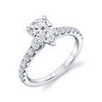 Sylvie Round Cut Classic Engagement Ring - Veronique S1860