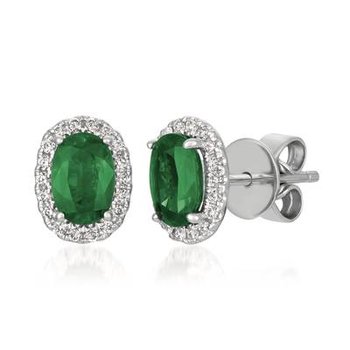  14K Vanilla Gold® Costa Smeralda Emeralds™ 3/4 cts. Earrings TRGO 14