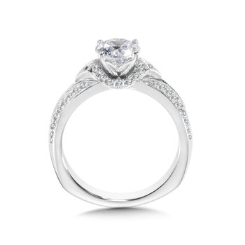 Straight Vintage Engagement Ring R1002W