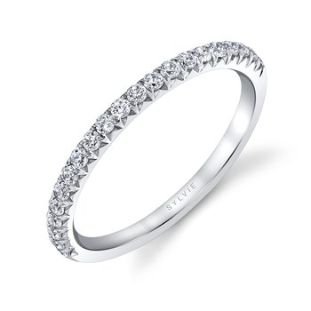 Shared Prong Wedding Band - Harmonie BS1944