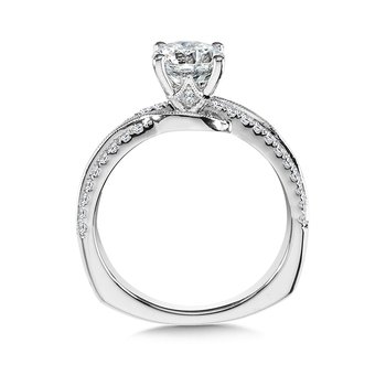Split Shank Style Engagement Ring R9884W