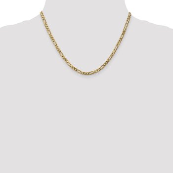 14K 4mm Flat Figaro Chain 644