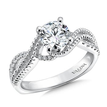 Spiral Style Engagement Ring R9496W