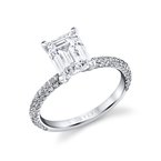 Sylvie Cushion Cut Classic Pave Engagement Ring - Braylin S2633