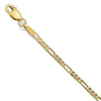 14K 1.8mm Flat Figaro Chain 1294
