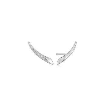 Silver Arrow Climber Stud Earrings E049-04H