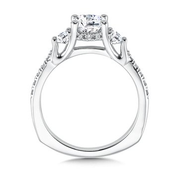 Diamond Engagement Ring with Side Stones R9594W
