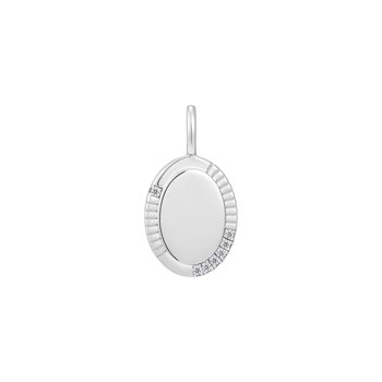 Silver Oval Charm NC048-16H
