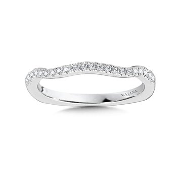 Curved Diamond Wedding Band R1039BW