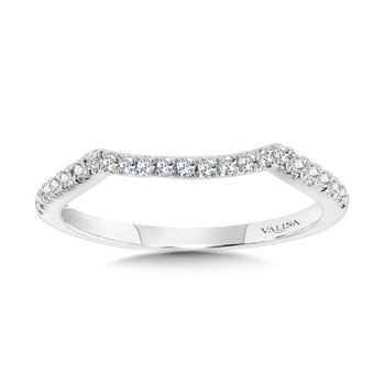 Curved Diamond Wedding Band R1130BW-SR