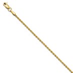 Leslie's 14K 1.6mm Solid Regular Rope Chain Anklet 7052
