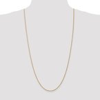 Leslie's 14K 1.6mm Solid Regular Rope Chain Anklet 7052