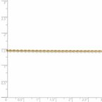 Leslie's 14K 1.6mm Solid Regular Rope Chain Anklet 7052
