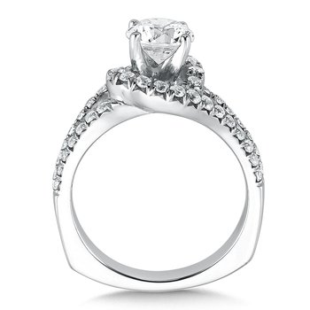Diamond Split Shank Style Engagement Ring R142W