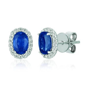  14K Vanilla Gold® Blueberry Sapphire™ 1 cts. Earrings TRGO 11