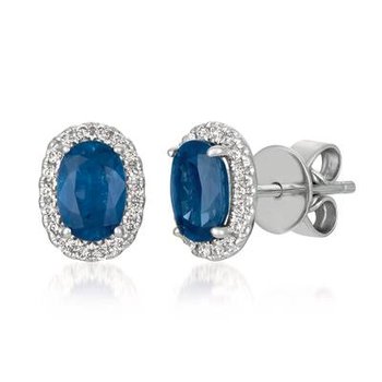  14K Vanilla Gold® Blueberry Sapphire™ 1 cts. Earrings TRGO 11