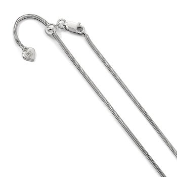 Sterling Silver Adjustable 1.6mm Snake Chain FC19