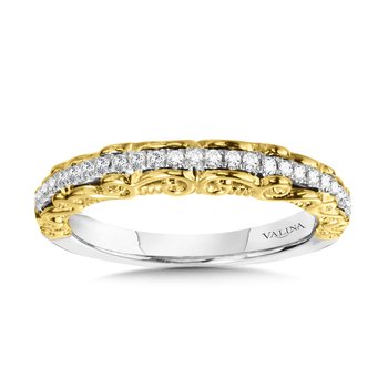 Decorative Layered Diamond Wedding Band R1025BWY