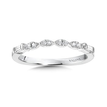 Vintage Bezeled Diamond Wedding Band R1014BW