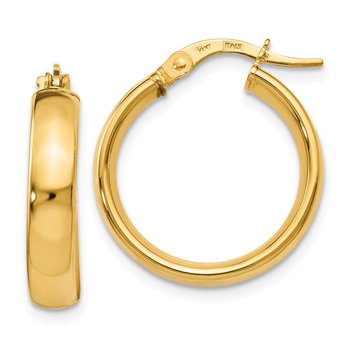 14K Polished Earrings LE1364
