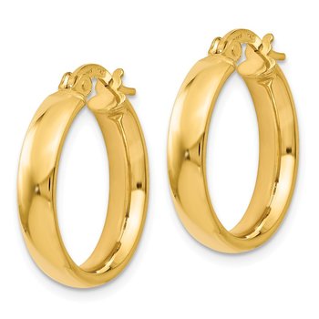 14K Polished Earrings LE1364