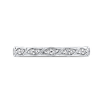 Carizza Half-Eternity Wedding Band In Round Diamond 14K White Gold CA0439BH-37W-1.00