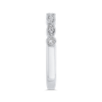 Carizza Half-Eternity Wedding Band In Round Diamond 14K White Gold CA0439BH-37W-1.00