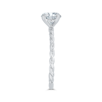 14K White Gold Solitaire Engagement Ring (Semi-Mount) CA0515E-W-1.00