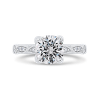 Carizza 14K White Gold Diamond Engagement Ring (Semi-Mount) CA0473EH-37W-1.50
