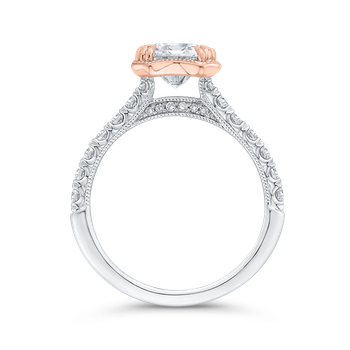 14K Two-Tone Gold Diamond Engagement Ring (Semi-Mount) CAE0459EH-37WP-2.50