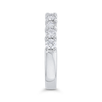 Carizza Round Diamond Half-Eternity Wedding Band In 14K White Gold CA0420BH-37W-1.00