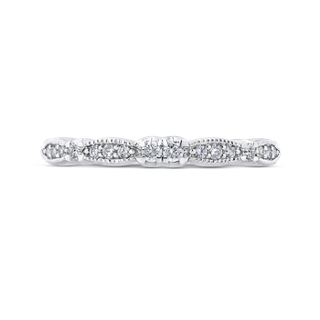 14K White Gold Round Diamond Wedding Band CA0281B-37W-1.50