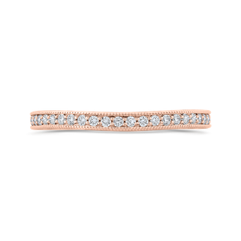 14K Rose Gold Round Diamond Wedding Band CA0423BQ-37P-1.50
