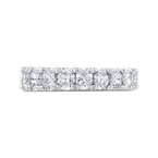 Carizza 14K White Gold Oval Diamond Half-Eternity Wedding Band CAO0421BH-37W-1.25