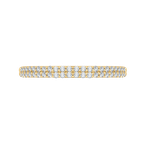 Carizza 14K Yellow Gold Round Diamond Half-Eternity Wedding Band CA0211BH-37-1.50