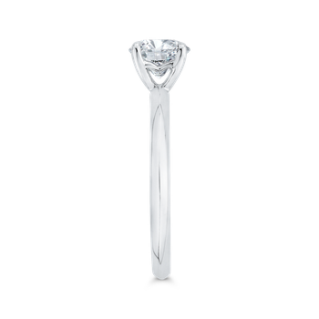 14K White Gold Solitaire Engagement Ring (Semi-Mount) CA0519E-W-1.00
