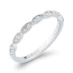 Carizza 14K White Gold Diamond Wedding Band CA0466B-37W-1.50